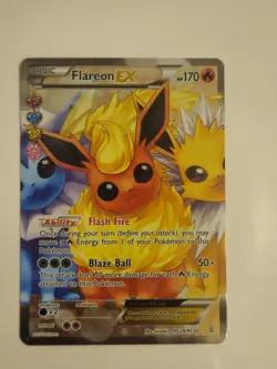 Raw Pokemon TCG Generations Flareon EX RC28/32 Full Art - Image 1