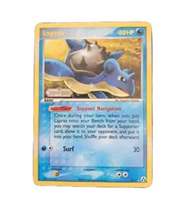 Pokemon card carte Lapras LegendMaker Reverse Holo Rare 8/92 Vintage 2006! ♡ - Image 1