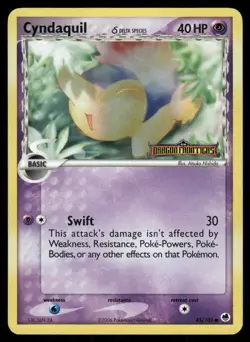 Pokemon Cards Cyndaquil 45/101 Reverse Holo STAMPED Dragon Frontiers Common NM - Image 1