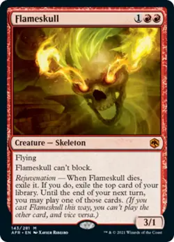 Flameskull Adventures in the Forgotten Realms NM Red Mythic Rare CARD ABUGames - Image 1