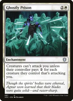 1 Ghostly Prison, Commander: Innistrad: Crimson Vow 087 Near Mint NM - Image 1