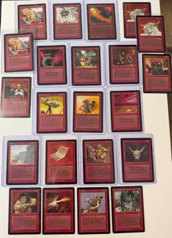 MTG Beta Card (23) Set- Goblin Ballon Brigade, Red Elemental Blast, Gray Ogre - Image 1