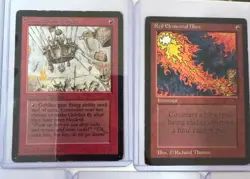 MTG Beta Card (23) Set- Goblin Ballon Brigade, Red Elemental Blast, Gray Ogre - Image 2