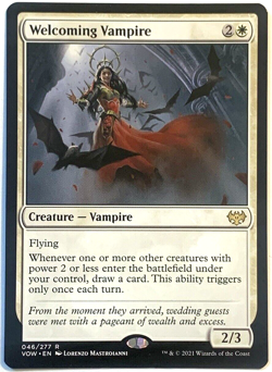 MTG Welcoming Vampire Innistrad: Crimson Vow 046/277 NM - Image 1