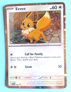 POKEMON DESTINED RIVALS EEVEE SVP 200 BLACK STAR PROMO HOLO CLEAN UNPLAYED - Image 2