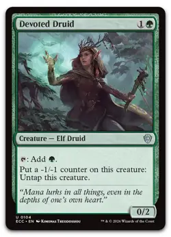 Devoted Druid #104 (NM) ECC Magic MTG - Image 1
