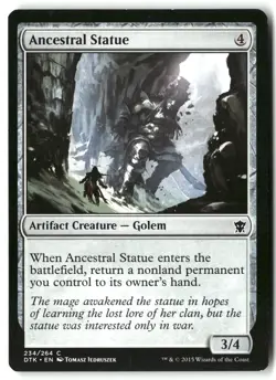 Ancestral Statue 234 Common Dragons of Tarkir Magic: The Gathering Near Mint - Image 1