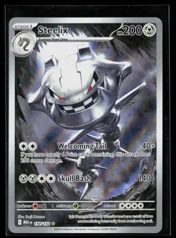 Steelix 150/132 Illustration Rare Mega Evolution Pokemon NM - Image 1