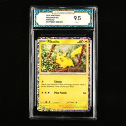 TQG 9.5 MINT+ 2024 Pokemon ENG Pikachu #G M24EN 002/015 - Image 1
