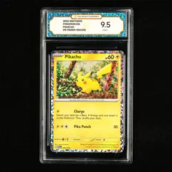 TQG 9.5 MINT+ 2024 Pokemon ENG Pikachu #G M24EN 002/015 - Image 2