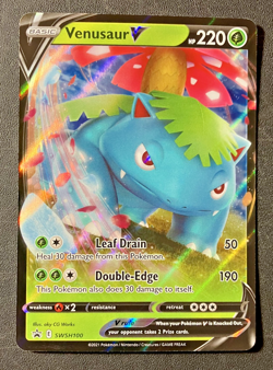 HOLO Venusaur V SWSH100 - 2021 Pokemon Promo Card - CLEAN NM - Image 1