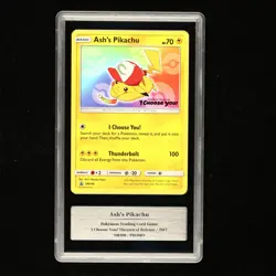 GEMIX 7 2017 Pokemon ENG Ash's Pikachu SM108 Promo - Image 1
