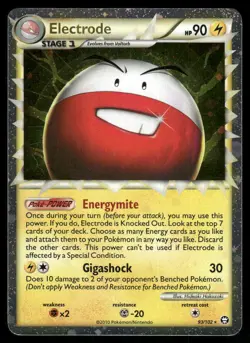 Pokemon Cards Electrode 93/102 HGSS Triumphant Prime Rare NM - Image 1