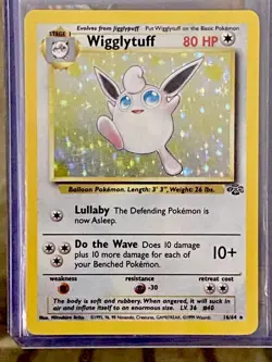 Pokemon RARE WIGGLYTUFF JUNGLE HOLO 16/64 Wizards MINT! NEVER GAME PLAYED! - Image 1