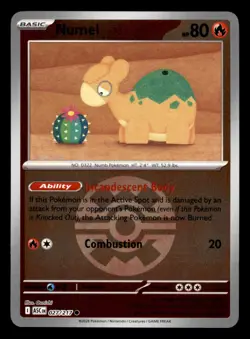 Numel 027/217 ASC ME: Ascended Heroes Pokemon NM Reverse Holo - Image 1