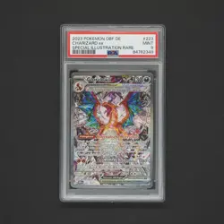 PSA 9 Glurak ex Charizard Pokemon Karte TCG 223/197 Illus. Rare Obsidian/V38 - Image 2