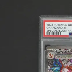 PSA 9 Glurak ex Charizard Pokemon Karte TCG 223/197 Illus. Rare Obsidian/V38 - Image 3
