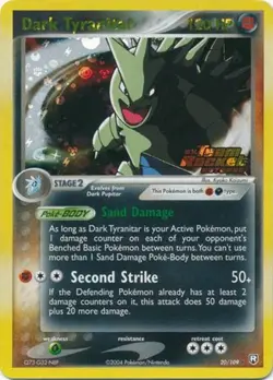Dark Tyranitar - 20/109 - Rare - Reverse Holo NM, English Pokemon EX Team Rocket - Image 1