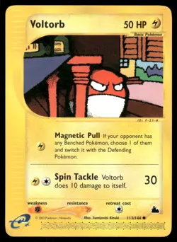 Pokemon Cards Voltorb 113/144 Skyridge WOTC Common LP - Image 1