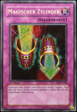 Yu-Gi-Oh! Magischer Zylinder LON-G104 1.Edition (1st) Secret Rare [PL] | DE 2003 - Image 1