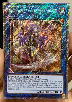 Yugioh Galatea the Orcust Automaton RA03-EN044 Platinum Secret Rare 1st NM/VLP - Image 1