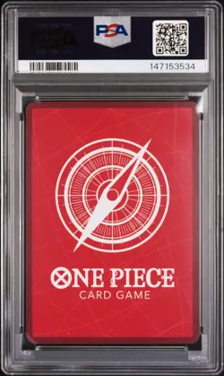 2025 ONE PIECE OP13-CARRYING ON HIS WILL ALTERNATE ART MONKEY D. LUFFY PSA 10 - Image 2