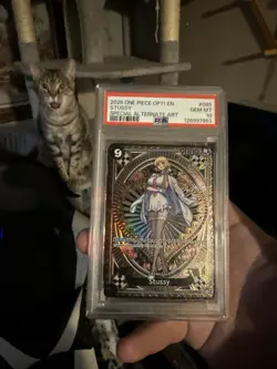 PSA 10 Gem Mint Stussy OP11-085 SP English One Piece Special Alt Art - Image 2