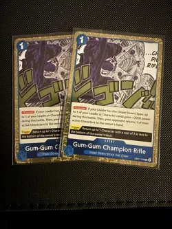 Gum-Gum Champion Rifle X2 EB01-028 Extra Booster: Memorial Collection One Piece - Image 1