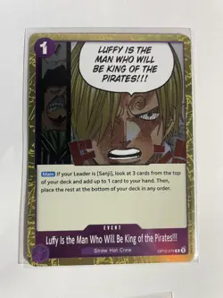 Luffy Is the Man Who Will Be King of the Pirates!!! - OP12-079 - One Piece TCG - Image 1