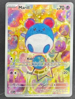 Pokemon Marill Illustration Rare Holo 232/217 ME Ascended Heroes NM TCG Card - Image 1