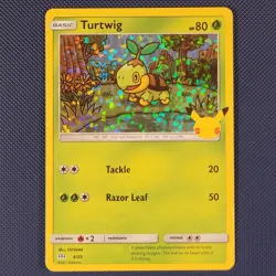 Turtwig 4/25 - McDonald's Collection 2021 - Promo Holo Pokemon Card - NM - Image 1