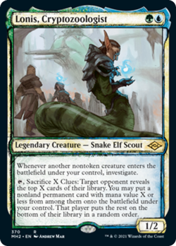 Lonis, Cryptozoologist (Showcase) FOIL Modern Horizons 2 NM CARD ABUGames - Image 1