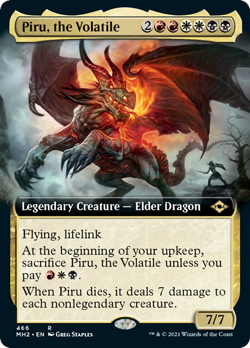 Piru, the Volatile (Extended Art) Modern Horizons 2 NM CARD ABUGames - Image 1