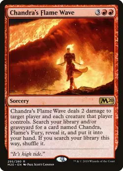 Chandra's Flame Wave Core Set 2020 / M20 MINT Red Rare MAGIC MTG CARD ABUGames - Image 1