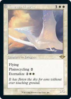 Timeless Dragon (Retro Frame) Modern Horizons 2 NM White Rare MTG CARD ABUGames - Image 1