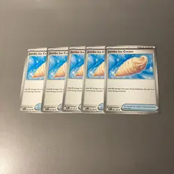Pokemon Jumbo Ice Cream 091/094 Lot of 5 Trainer Item Cards PFL Set. - Image 1