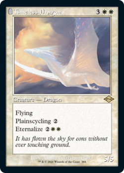 Timeless Dragon (Retro Frame) FOIL Modern Horizons 2 NM White Rare CARD ABUGames - Image 1