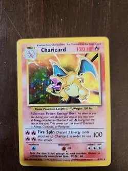 Charizard 4/102 Base Set 1999 Holo Rare Pokemon TCG Card - Image 1