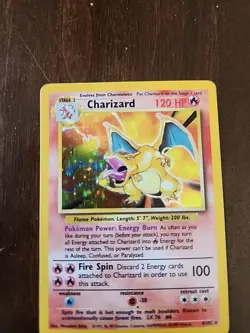 Charizard 4/102 Base Set 1999 Holo Rare Pokemon TCG Card - Image 2