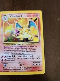 Charizard 4/102 Base Set 1999 Holo Rare Pokemon TCG Card - Image 4