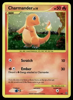 Pokemon Cards Charmander 101/100 Holo Stormfront Secret Rare NM - Image 1