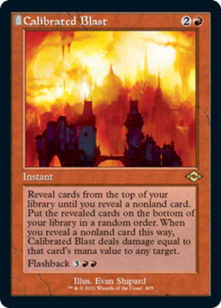 Calibrated Blast (Retro Frame) FOIL Modern Horizons 2 NM Red Rare CARD ABUGames - Image 1