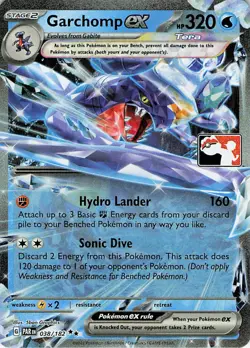Garchomp ex Holo Double Rare Prize Pack Series Cards 038/182 NM - Image 1