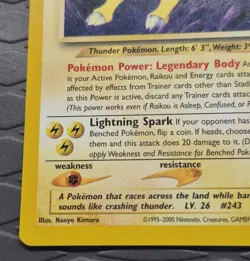 Raikou 22/64 Rare Neo Revelation WotC Pokemon Card - Image 5