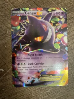 Pokemon TCG 2014 Gengar EX Holo Rare Card 34/119 XY Phantom Forces Near Mint NM - Image 2