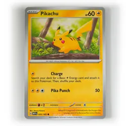 Pokemon - Pikachu - Non Holo - 025/165 - Scarlet & Violet: 151 - Promo Card - Image 1