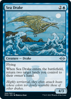 Sea Drake FOIL Modern Horizons 2 NM Blue Uncommon MAGIC GATHERING CARD ABUGames - Image 1