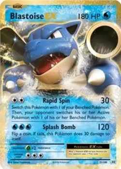 Blastoise EX (#21/108) - Holofoil XY - Evolutions LP Pokemon - Image 1