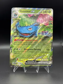 Venusaur Ex Stellar Crown Stamp JUMBO 001/142 Pokemon Pokemon TCG Promo SCR EN - Image 1