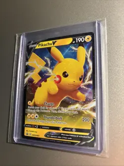 PIKACHU V Shining Fates Black Star Promo SWSH061 Pokemon Card NM - Image 2